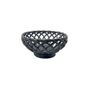 Target Home Porcelain Woven Braided Bread Basket, Gray, Pottery, Contemporary